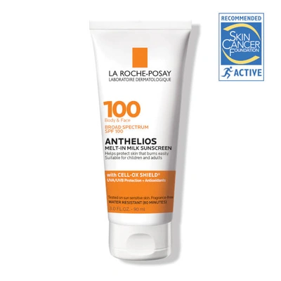 Shop La Roche-posay Anthelios Melt-in Milk Body & Face Sunscreen Lotion Broad Spectrum Spf 100