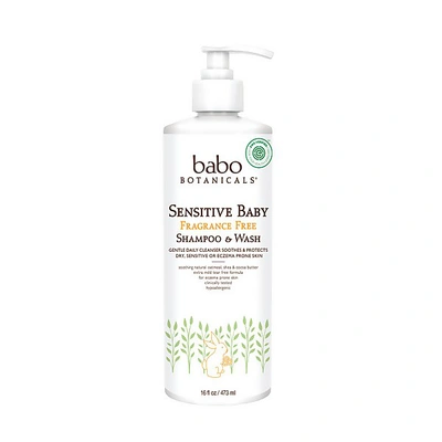 Shop Babo Botanicals Sensitive Baby Fragrance Free Shampoo And Wash
