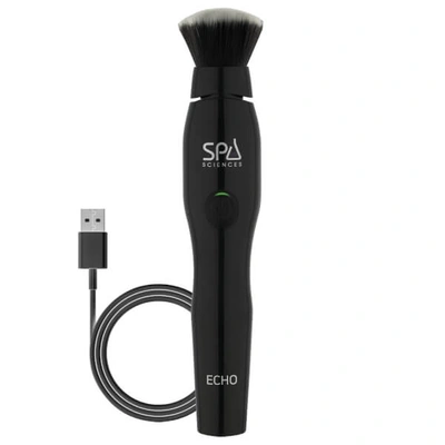 Shop Spa Sciences Echo Antimicrobial Sonic Makeup Brush (various Shades) In Black