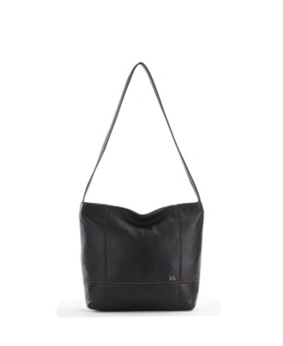 Shop The Sak Women's De Young Hobo Bag In Black/silver