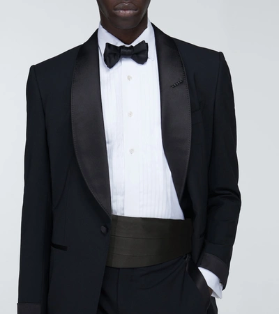 Shop Tom Ford Silk Cummerbund In Black