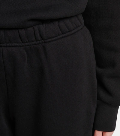 Shop Les Tien Cotton Fleece Sweatpants In Black