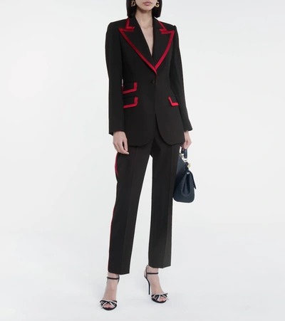 Dolce & Gabbana High-rise Slim Pants In Black