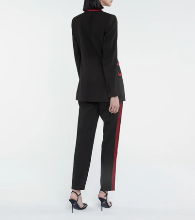 Shop Dolce & Gabbana High-rise Slim Pants In Black