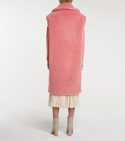 Shop Max Mara Gettata Alpaca-blend Coat In Pink