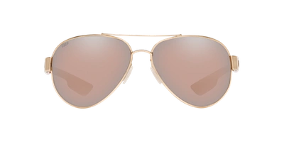 Shop Costa Del Mar Costa Unisex Sunglasses 6s4010 South Point In Copper Silver Mirror