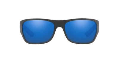 Shop Sunglass Hut Collection Man Sunglasses Hu2013 In Blue Mirror Blue