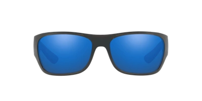 Shop Sunglass Hut Collection Man Sunglass Hu2013 In Blue Mirror Blue