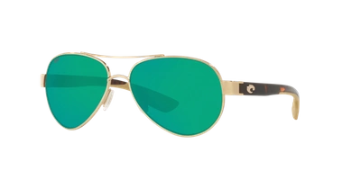 Shop Costa Del Mar Costa Unisex Sunglass 6s4006 Loreto In Green Mirror