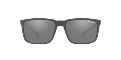 Arnette Sunglasses, An4251 58 Stripe In Grey Mirror Silver