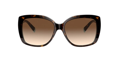 Shop Tiffany & Co . Woman Sunglass Tf4171 In Brown Gradient