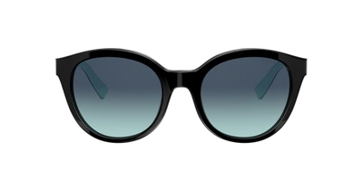 Shop Tiffany & Co . Woman Sunglasses Tf4164 In Tiffany Blue Gradient