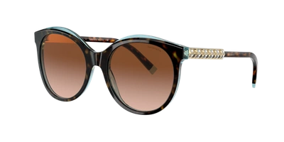 Shop Tiffany & Co . Woman Sunglass Tf4175b In Brown Gradient