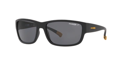 Shop Arnette Unisex Sunglasses An4256 Bushwick In Polarized Dark Grey