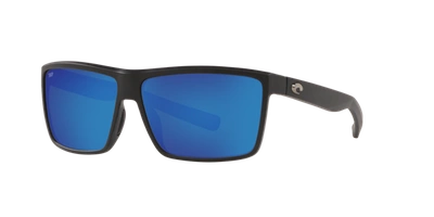 Costa Del Mar Rinconcito Ric 11 Obmp Flat Top Polarized Sunglasses In Blue Mirror