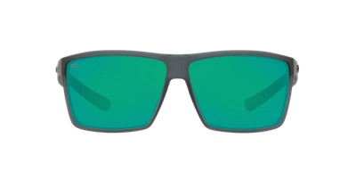 Costa Del Mar Rincon Rin 156 Ogmglp Flat Top Polarized Sunglasses In Green Mirror