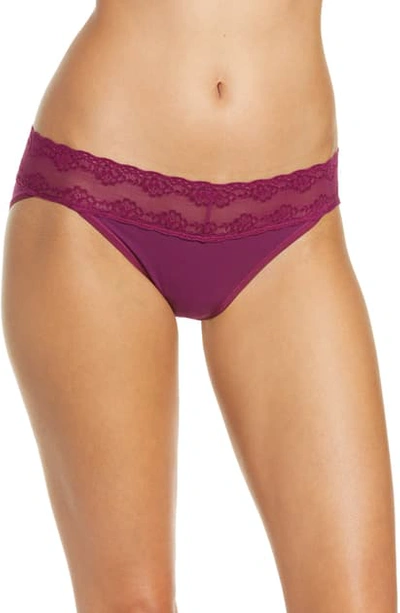 Shop Natori Bliss Perfection Bikini In Magenta Purple