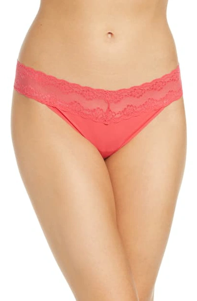Shop Natori Bliss Perfection Thong In Hot Tamale