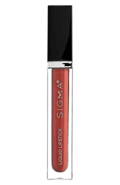 Shop Sigma Beauty Liquid Lipstick In Burgundy