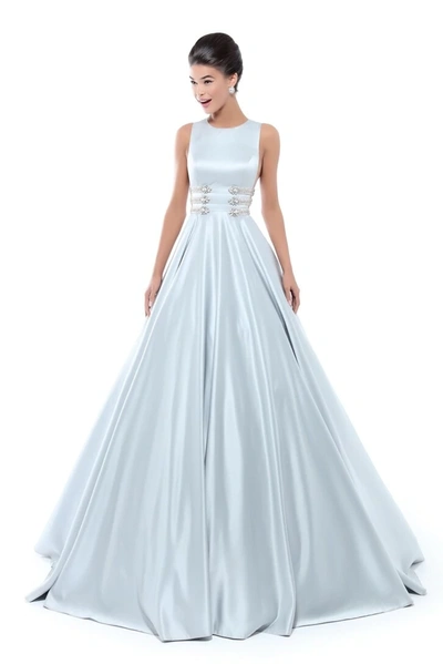 Shop Tarik Ediz Sleeveless Erica Ball Gown