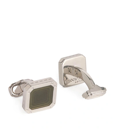Shop Harrods Of London Square Bolted Cufflinks