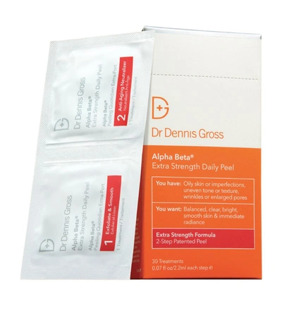 Shop Dr Dennis Gross Alpha Beta Extra Strength Daily Peel (pack Of 30) In White