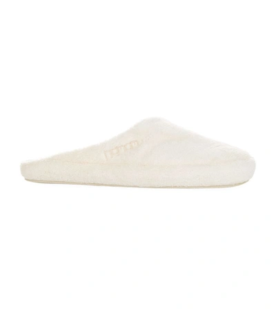 Shop Hamam Pera Slippers (size 40) In Ivory