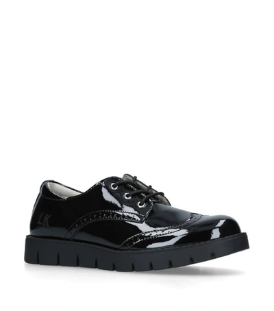 Shop Lelli Kelly Patent Leather Michelle Brogues In Black