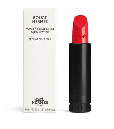 Shop Hermes Hermès Rouge Hermès Satin Lipstick Refill In Red