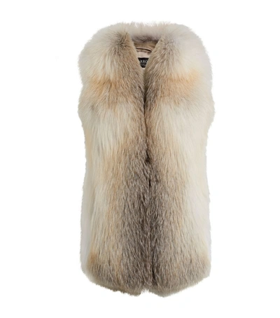 Shop Harrods Of London Fox Fur Gilet