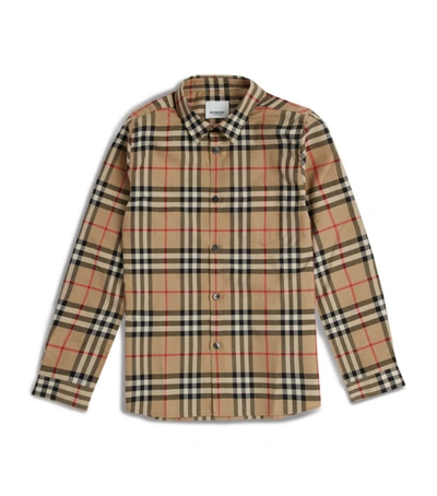 Shop Burberry Kids Vintage Check Shirt (3-12 Years) In Pattern