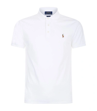 Shop Polo Ralph Lauren Cotton Polo Shirt In White