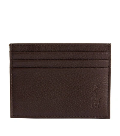 Shop Polo Ralph Lauren Leather Logo Card Holder