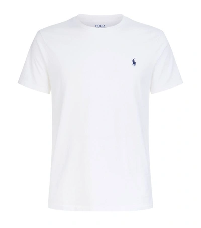 Shop Polo Ralph Lauren Cotton Logo T-shirt In White