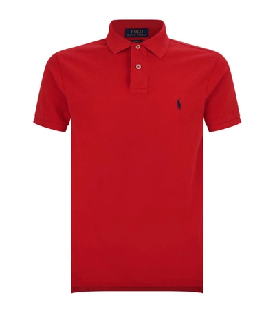 Shop Polo Ralph Lauren Cotton Mesh Slim-fit Polo Shirt In Multi