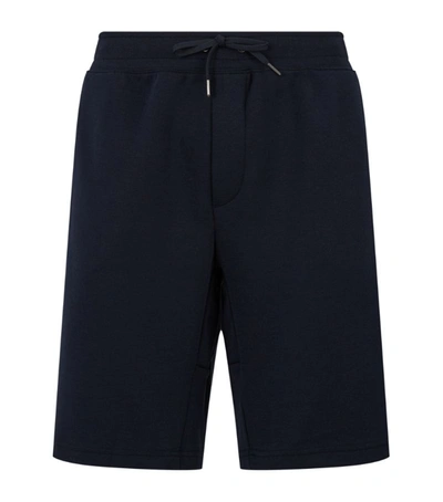 Shop Polo Ralph Lauren Double-knit Shorts In Navy
