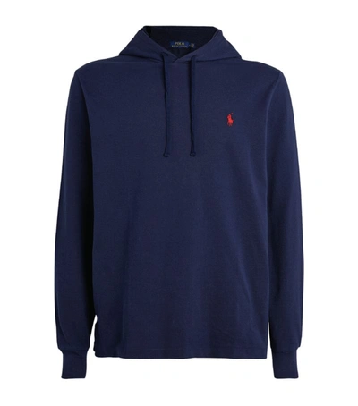 Shop Polo Ralph Lauren Cotton Mesh Hoodie