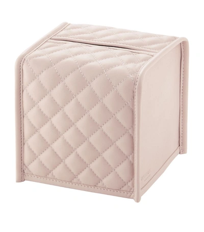Shop Riviere Quilted Leather Square Tissue Box