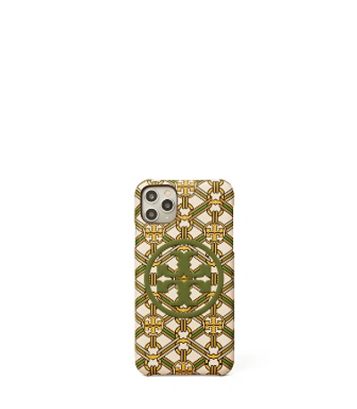 Tory Burch Perry Bombé Printed Phone Case For Iphone 11 Pro Max In Yellow  Gemini Link Medallion | ModeSens
