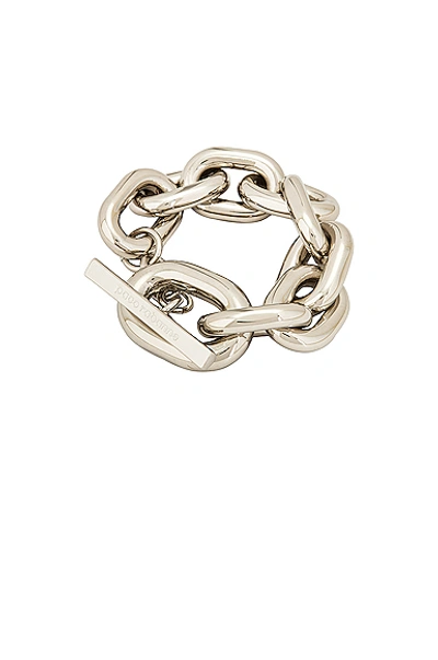 Shop Rabanne Xl Link Bracelet In Silver