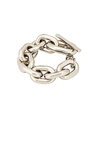 Shop Rabanne Xl Link Bracelet In Silver