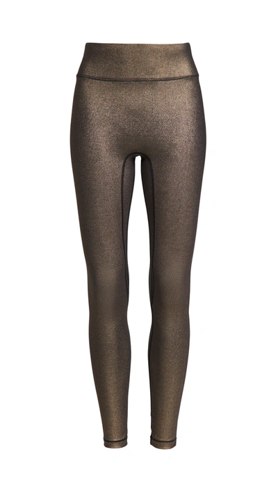 Shop All Access Center Stage Leggings In Gold Foil