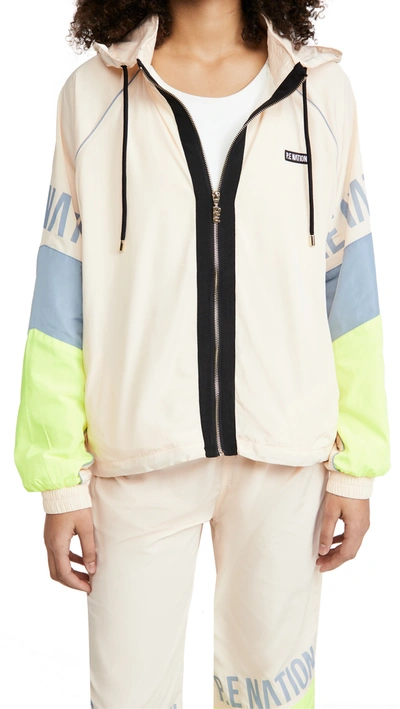Shop P.e Nation First Position Jacket In Pearled Ivory