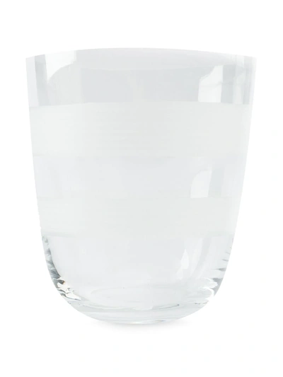 Shop Carlo Moretti Striped Water Glass In White