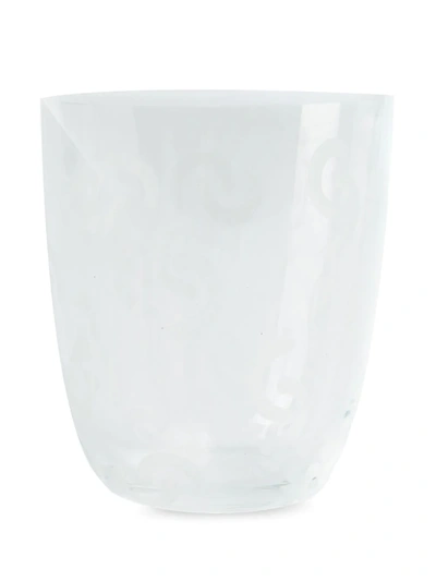 Carlo Moretti Small Spiral Pattern Vase In White