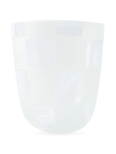 Carlo Moretti Small Grid Pattern Glass In White