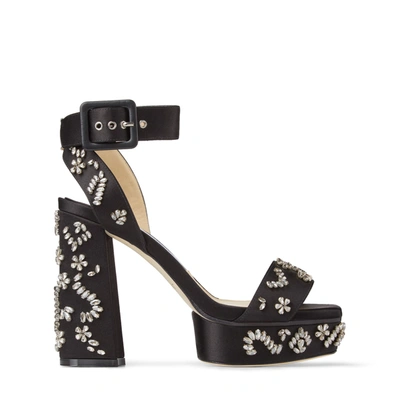 Shop Jimmy Choo Jax/pf 115 In Black