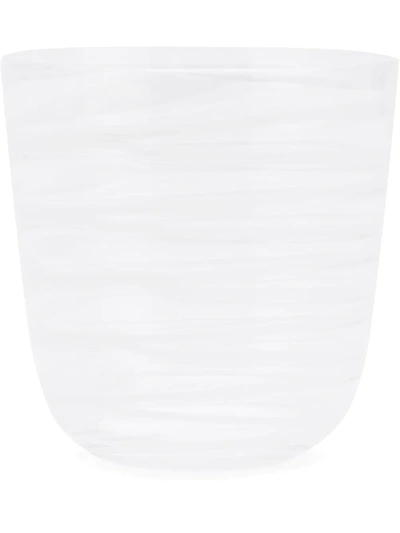 Shop Carlo Moretti Swirl Striped Glass In Neutrals