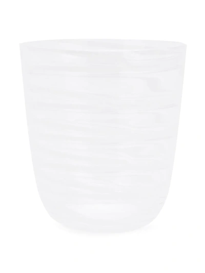 Shop Carlo Moretti Swirl Striped Glass In Neutrals