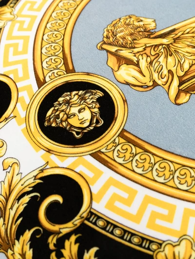 Versace Home Barocco-print Cushion In Black